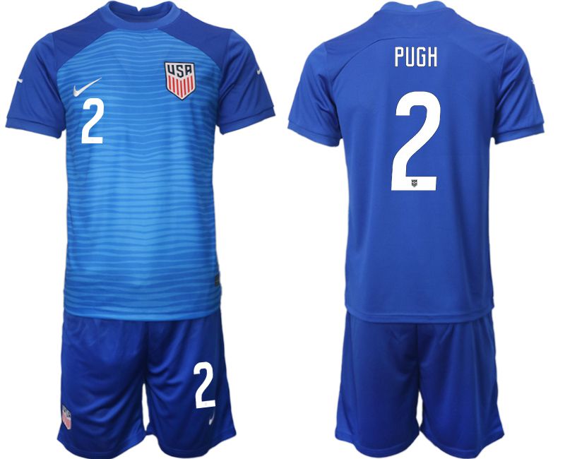 Men 2022 World Cup National Team United States away blue #2 Soccer Jersey->united states jersey->Soccer Country Jersey